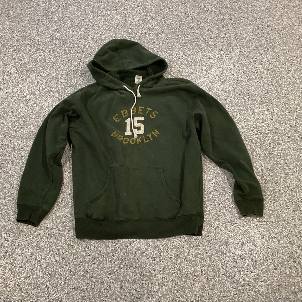 VTG OLD NAVY Hoodie Ebbets 15 Brooklyn Green Y2K Men’s XL